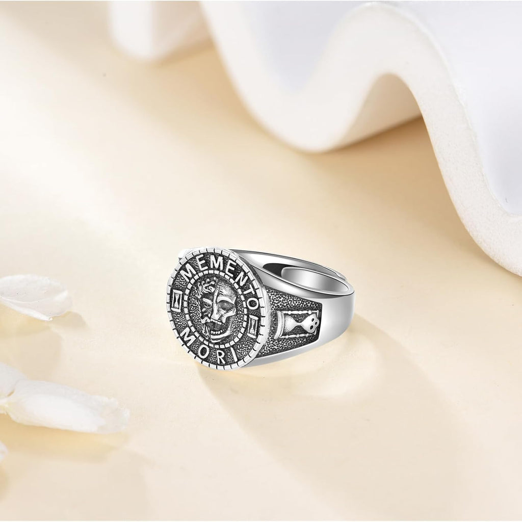 925 Sterling Silver Signet Ring Catholic Jewelry Gifts for Men Women