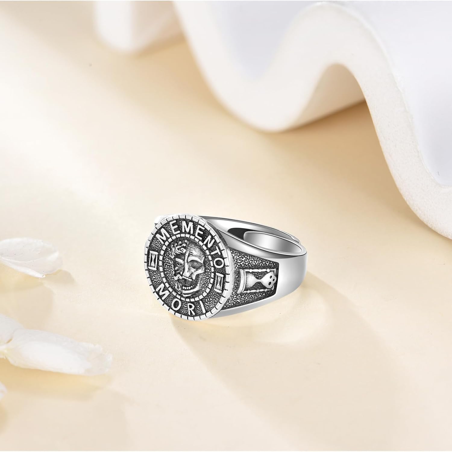 925 Sterling Silver Signet Ring Catholic Jewelry Gifts for Men Women