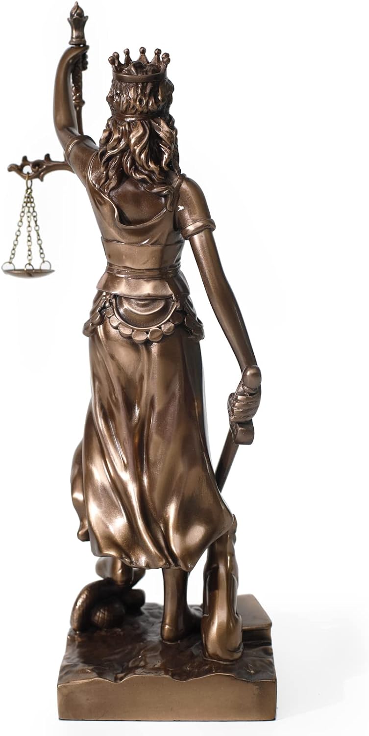 Magicsculp-The Lady Justice Statue - Greek Roman Goddess of Justice 12inch Museum Grade Collectible Figurine | Synthetic Resin-S