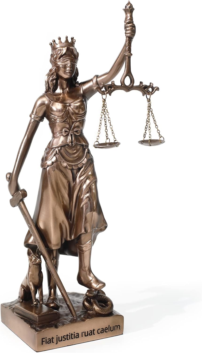 Magicsculp-The Lady Justice Statue - Greek Roman Goddess of Justice 12inch Museum Grade Collectible Figurine | Synthetic Resin-S