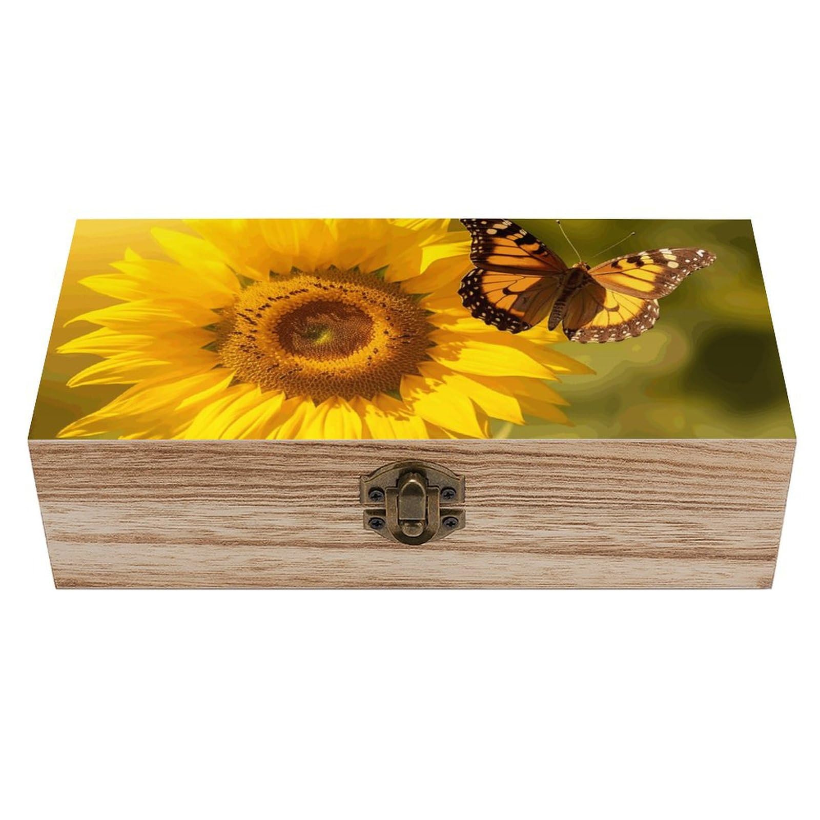 Vintage Wooden Storage Box Elegant Decorative Storage Box American Football Keepsake Box for Photos Mementos Office Supplies