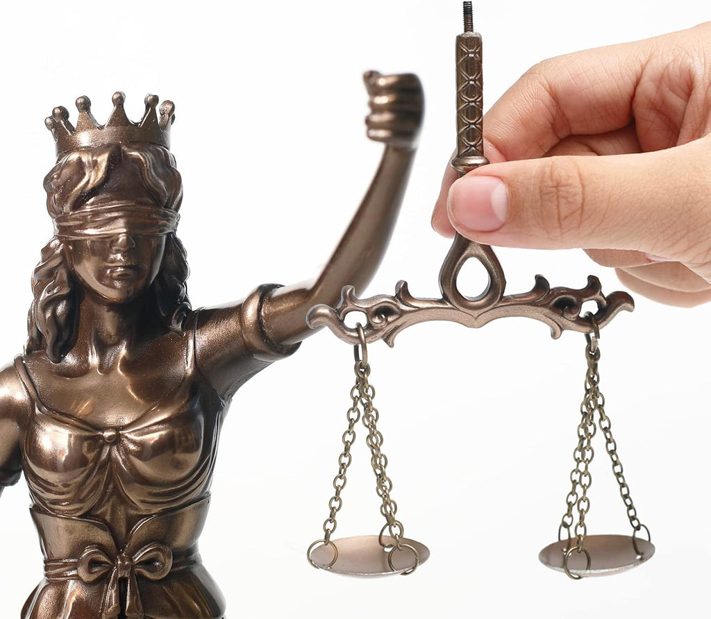 Magicsculp-The Lady Justice Statue - Greek Roman Goddess of Justice 12inch Museum Grade Collectible Figurine | Synthetic Resin-S