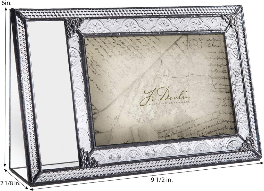 Wedding Picture Frame Personalized Engraved Glass Keepsake Newly Wed Couple J Devlin Pic 393-46H EP610