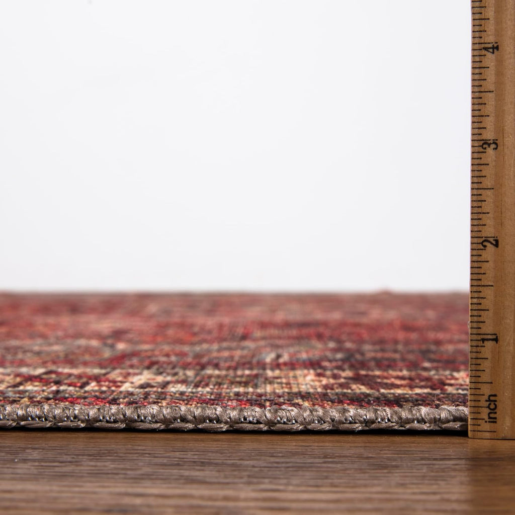 Keen Home Design 3x5 Rug - Machine Washable Entry Rug with Non-Slip Backing, Ideal for Enteryway, Kitchen, Bathroom, Laundry Room - Vintage, Easy Clean, Durable, Low Pile Rug - (3' x 5')