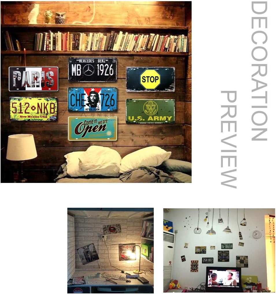 6x12 Inches Vintage Feel Rustic Home,Bathroom and Bar Wall Decor Car Vehicle License Plate Souvenir Metal Tin Sign Plaque (Massachusetts 261 MY2)