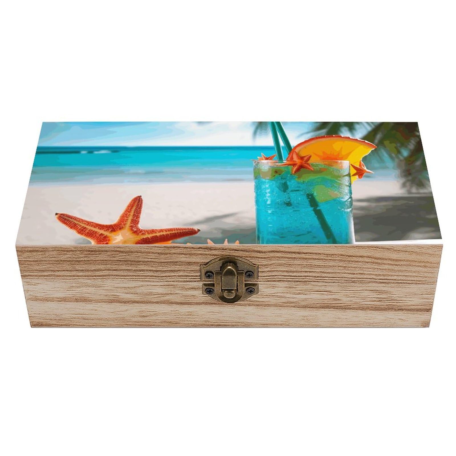 Vintage Wooden Storage Box Elegant Decorative Storage Box American Football Keepsake Box for Photos Mementos Office Supplies