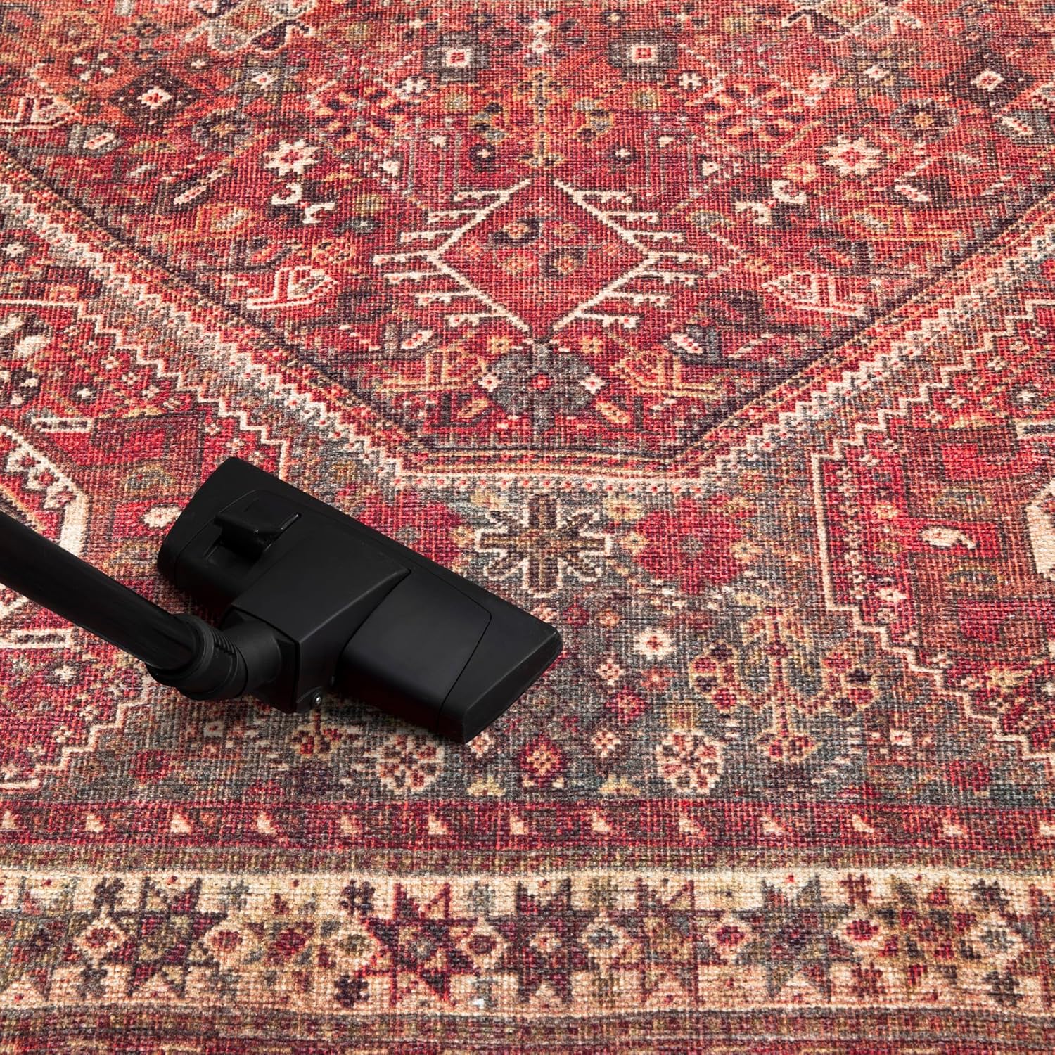 Keen Home Design 3x5 Rug - Machine Washable Entry Rug with Non-Slip Backing, Ideal for Enteryway, Kitchen, Bathroom, Laundry Room - Vintage, Easy Clean, Durable, Low Pile Rug - (3' x 5')